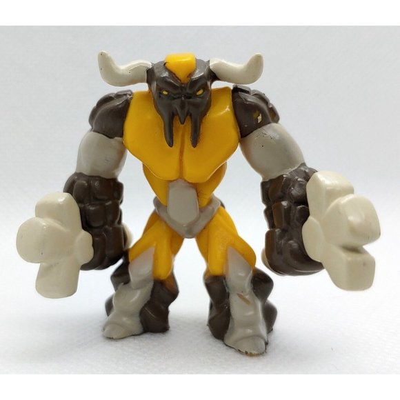Gormiti Earth Tribe: Bullrock - 2.5in Action Mini Figure w/ Card - Picture 2 of 4